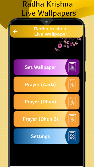 Radhe Krishna Live Wallpaper Screenshot 0