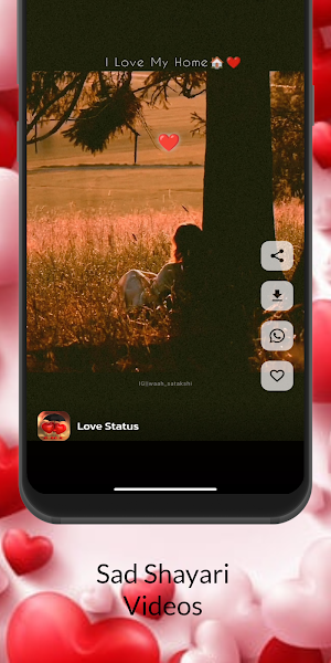 Love Status Sad Romantic Video Screenshot 3