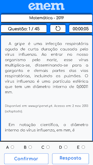 Enem 2020 - Simulados Pro Screenshot 2