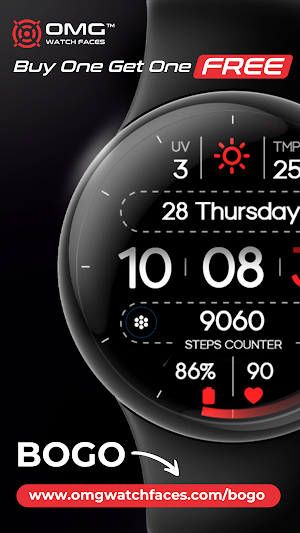 OMG 399 - Minimal Watch Face Screenshot 3