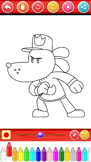 Dog Man Coloring Book Screenshot 3