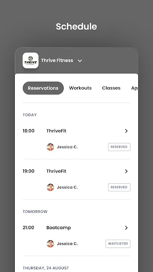 Thrive Fitness Screenshot 2