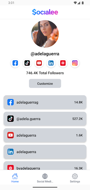 Socialee: Link In Bio + Boost Screenshot 0