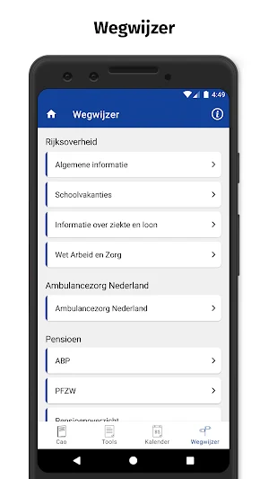 Cao ambulancezorg Screenshot 3