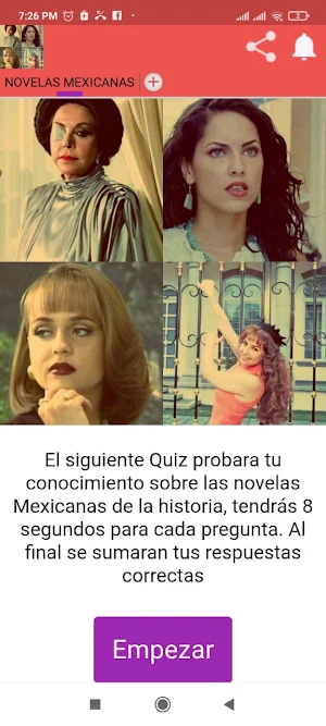 Quiz de Novelas Mexicanas Screenshot 0
