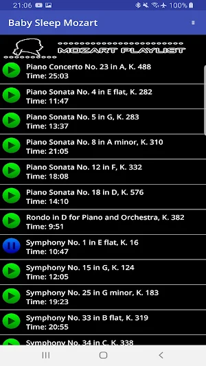 Baby Sleep Mozart Screenshot 1