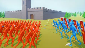 Red vs Blue Battle Simulator Screenshot 1