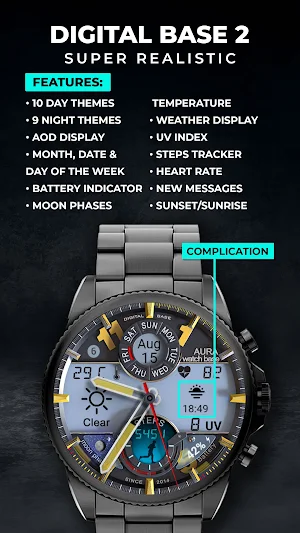 WB DIGITAL BASE 2 Watch Face Screenshot 3