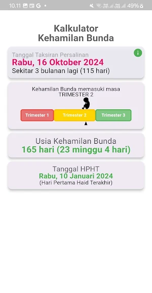 Kalender Kehamilan Bunda Screenshot 2