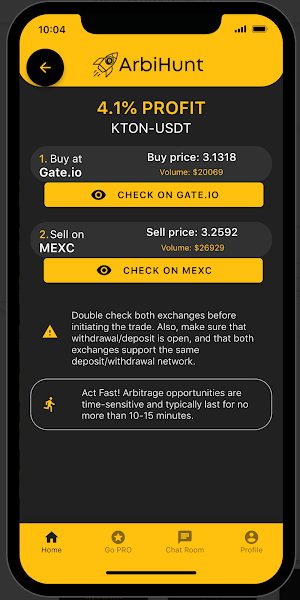 ArbiHunt - Crypto Arbitrage Screenshot 1