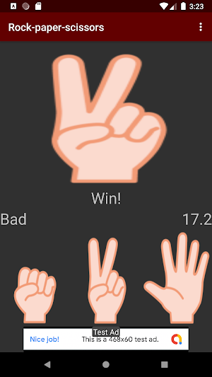 Rock-paper-scissors Brain training Screenshot 1