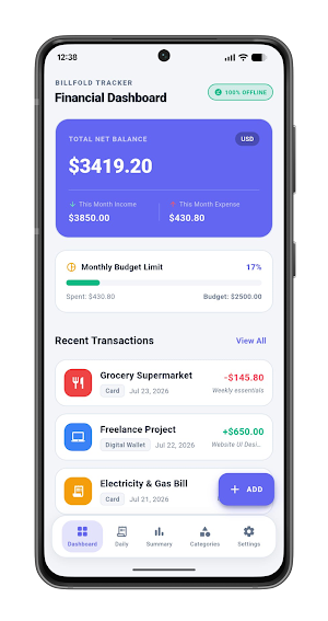 Billfold Credit Cash Screenshot 2