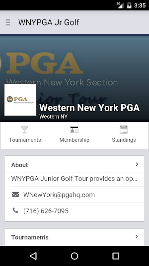 Western NY PGA Junior Tour Screenshot 0