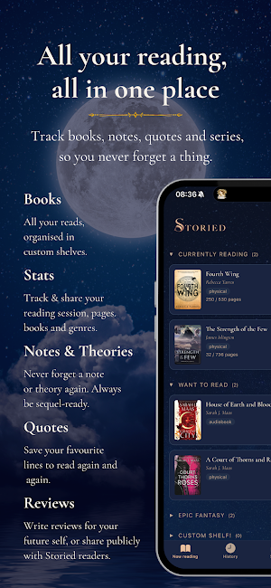 Storied: Book Reading Tracker Screenshot 1