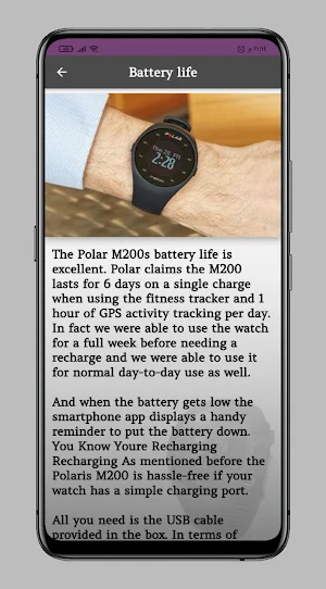 Polar M200 watch guide Screenshot 3