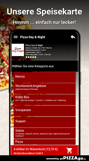 Pizza Day - Night Worms Screenshot 3