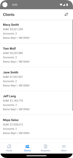 Advisor Portal - Brookstone CM Screenshot 1
