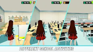 Anime School City Life Sim 3D Screenshot 2
