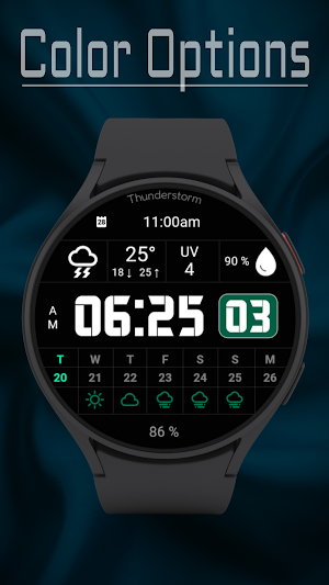 Weather Calendar Face Screenshot 1