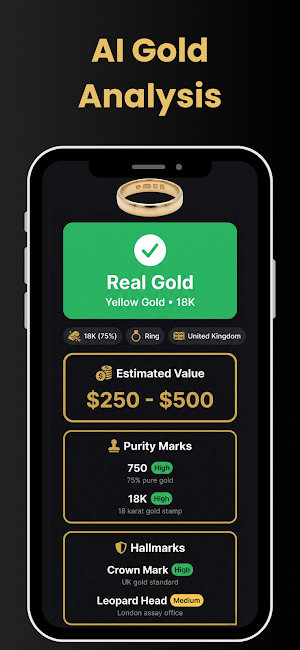 Gold Purity Identifier Screenshot 1