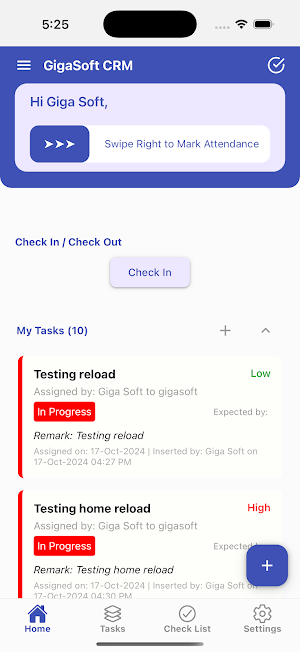 GigaSoft CRM Screenshot 1