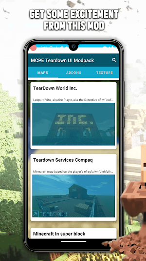 MCPE Teardown UI Modpack Screenshot 1