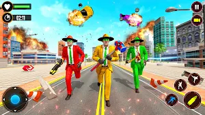 Flying Mask Rope Hero Robot Crime Gangster City Screenshot 0
