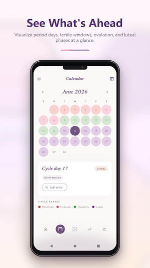 Cycleva: Period Tracker Screenshot 1