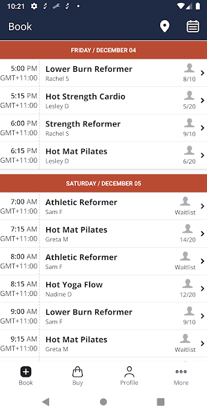 CorePlus - Pilates Yoga Reform Screenshot 1