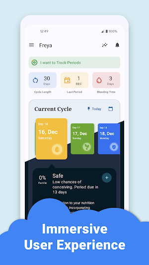 Freya - Period Tracker Screenshot 1
