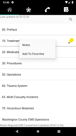 Metro Regional EMS Protocols Screenshot 1