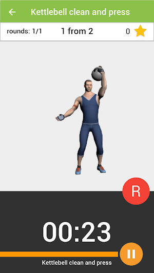 Kettlebell workout BeStronger Screenshot 1