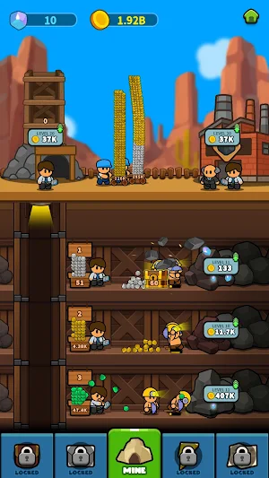 Idle Miner Tycoon: Desert Gold Screenshot 3