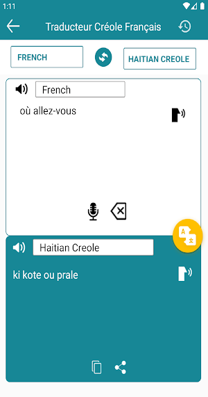 French Creole Translation Screenshot 1