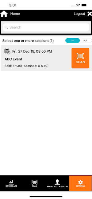 TicketSearch Scanning App Screenshot 3