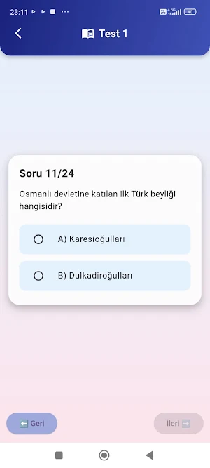 Tarih Soruları Screenshot 1