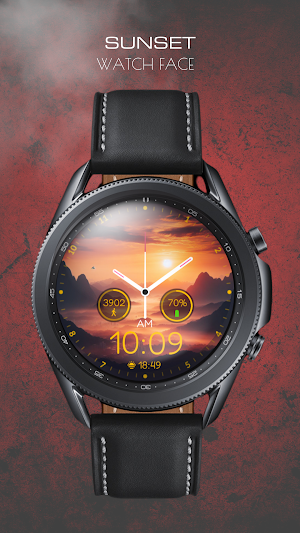 5W010 Sunset Analog Digital Screenshot 3
