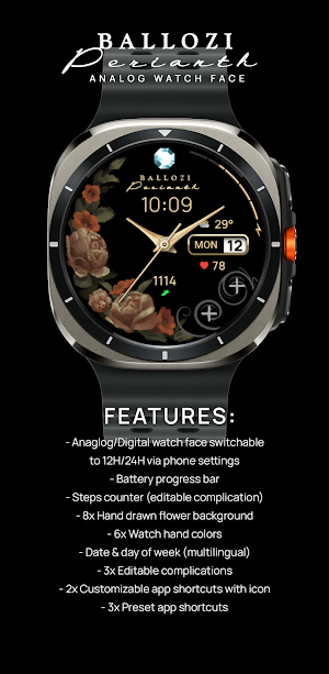 Ballozi PERIANTH Watch Face Screenshot 0