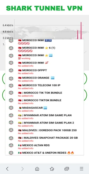 Shark Tunnel india VPN Screenshot 1