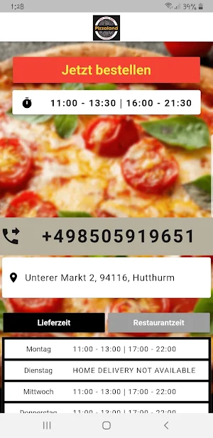 Pizza land Hutthurm Screenshot 1