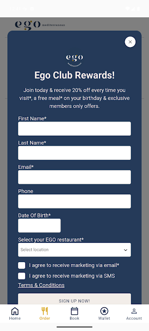 Ego Restaurants Screenshot 2