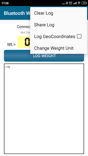 Bluetooth Weight Terminal 2.0 Screenshot 2