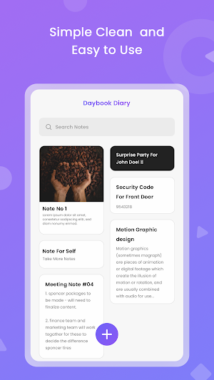 Day Book Diary - Notebook Screenshot 1