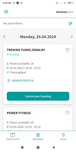 TrainingSpot Screenshot 3
