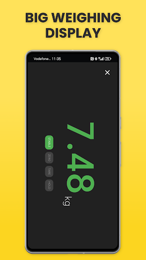 Bluetooth digital weigh scale Screenshot 2