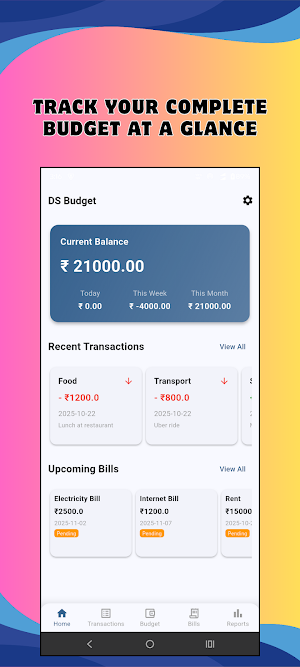 DS Budget-Expense Tracker Screenshot 1