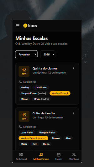 Hinnos - Escalas de Louvor Screenshot 2