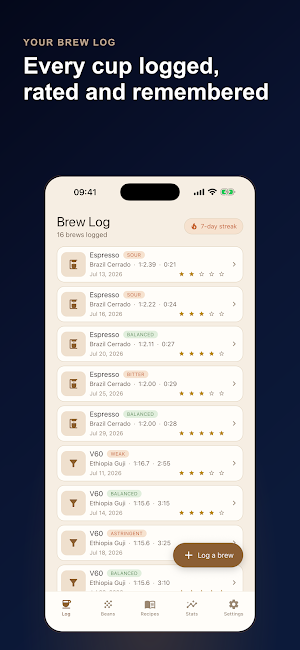 Coffee Journal: Brew Log Screenshot 0