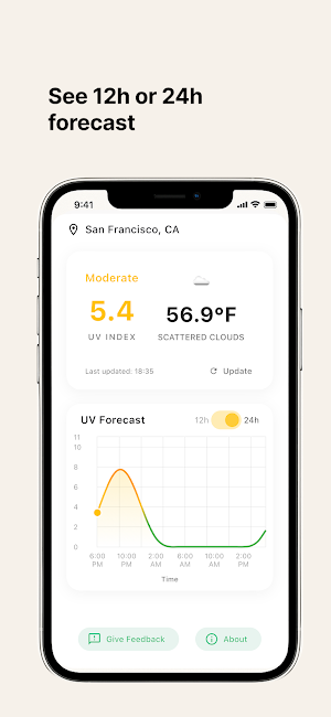 UV index now Screenshot 1