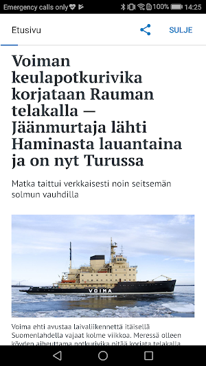 Kymen Sanomat Screenshot 2
